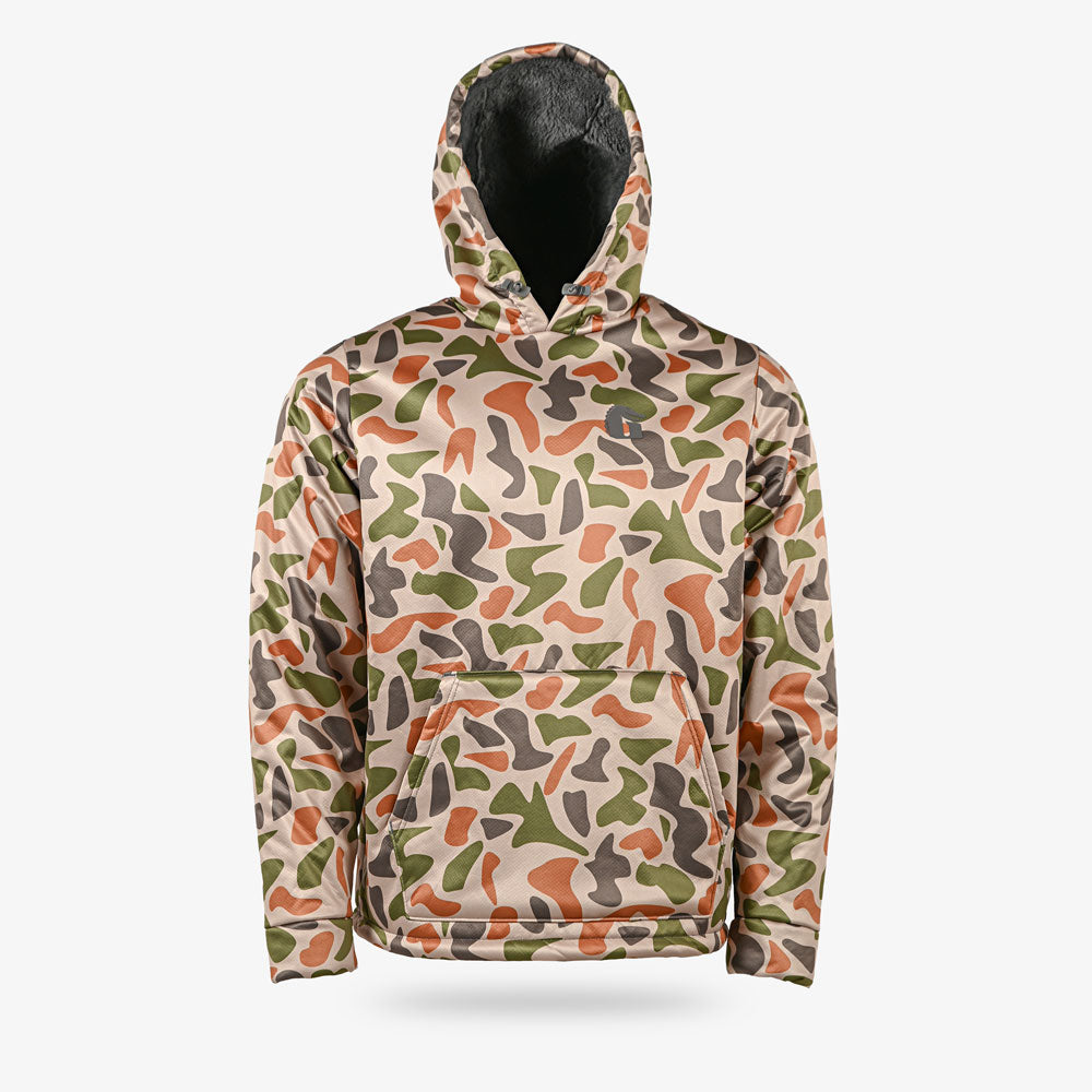 Heavy Weight Sherpa Hoodie | Mens - Old School Camo