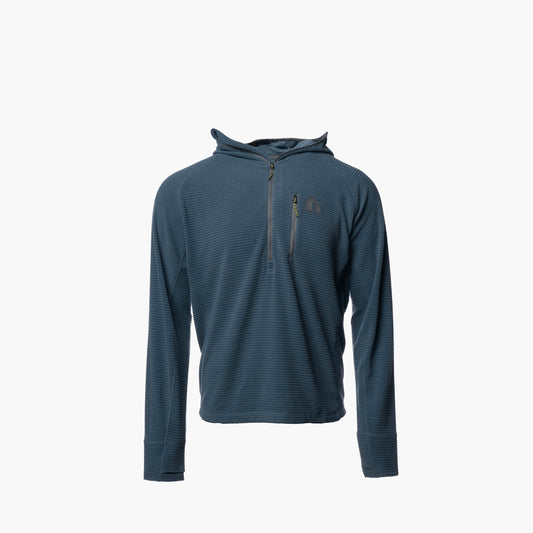 Waypoint Grid Fleece 1/2 Zip Hoodie | Mens - Storm