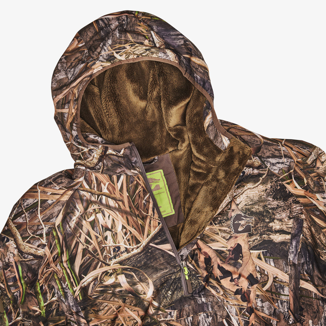 Waterproof 1/2 Zip Bog Hoodie | Mens - Mossy Oak Habitat