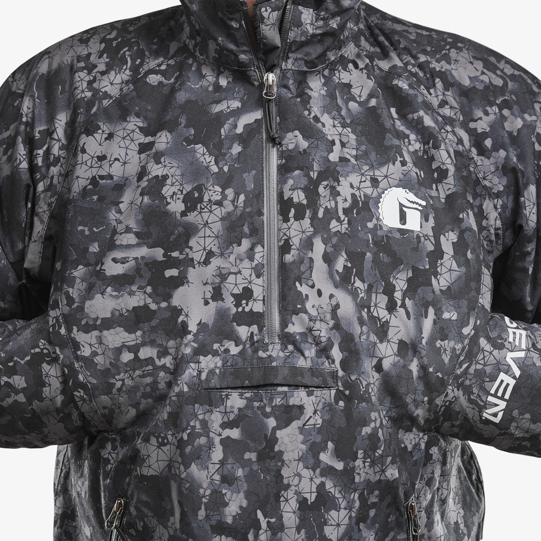Waterproof 1/2 Zip Bog Hoodie | Mens - 7 Black