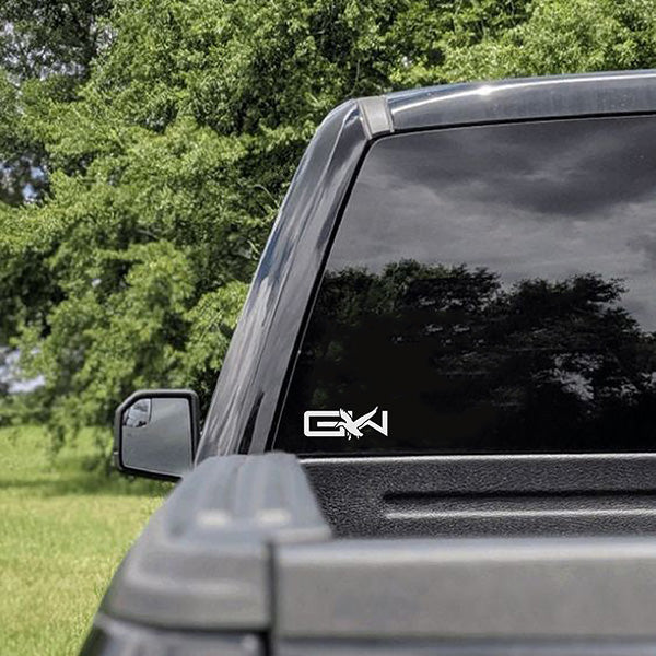 5-inch Gator Waders GW Flight Decal | White